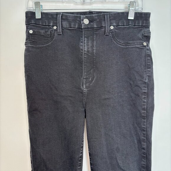 7 For All Mankind Denim - 7 FOR ALL MANKIND B(air) High Waist Ankle Skinny Womens 31 Black Stretch